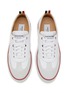 Detail View - Click To Enlarge - THOM BROWNE  - Leather Low Top Sneakers