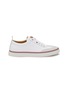 Main View - Click To Enlarge - THOM BROWNE  - Leather Low Top Sneakers