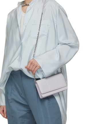 Figure View - Click To Enlarge - MAISON MARGIELA - 4 Stitch Leather Crossbody Bag
