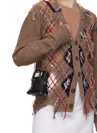 Figure View - Click To Enlarge - MAISON MARGIELA - Baby 5AC Classique Leather Crossbody Bag