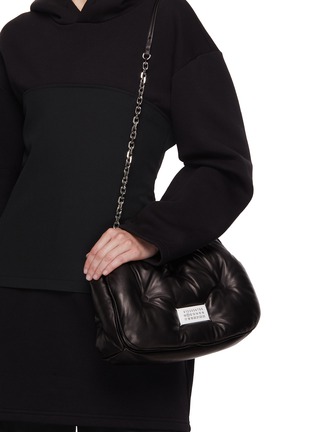 Figure View - Click To Enlarge - MAISON MARGIELA - Medium Glam Slam Leather Crossbody Bag