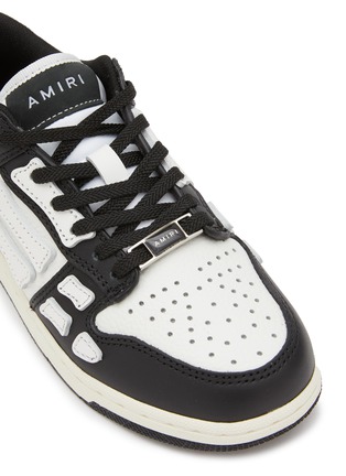 Detail View - Click To Enlarge - AMIRI - Skel Kids Low Top Leather Sneakers