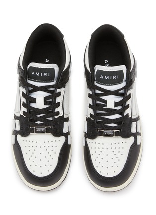 Figure View - Click To Enlarge - AMIRI - Skel Kids Low Top Leather Sneakers