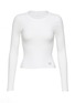 Main View - Click To Enlarge - ALEXANDERWANG - Long Sleeve Ribbed Cotton T-Shirt