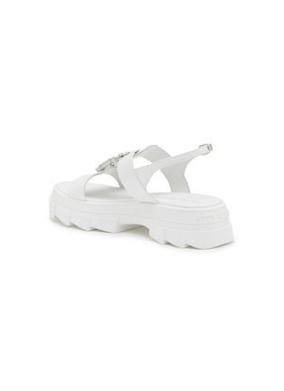  - STUART WEITZMAN - Saint Tropez Noho Crystal Buckle Patent Leather Sandals