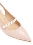 Detail View - Click To Enlarge - STUART WEITZMAN - Goldie Xcurve 50 Patent Leather Slingbacks