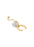 Detail View - Click To Enlarge - DEMARSON - Apolo 12K Gold Crystal Pavé Hoop Earrings