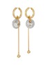 Main View - Click To Enlarge - DEMARSON - Apolo 12K Gold Crystal Pavé Hoop Earrings