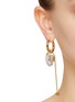 Figure View - Click To Enlarge - DEMARSON - Apolo 12K Gold Crystal Pavé Hoop Earrings