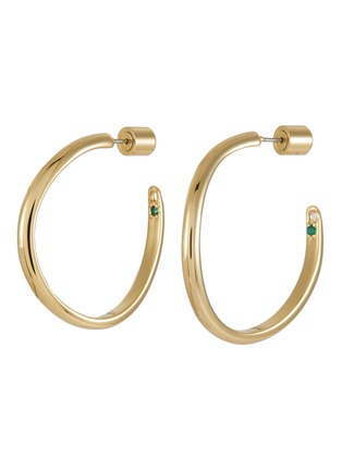 Main View - Click To Enlarge - DEMARSON - Mini Calypso 12k Gold Plated Half Hoop Earrings