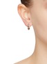 Front View - Click To Enlarge - DEMARSON - Mini Luna 12K Gold Hoop Earrings