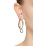 Figure View - Click To Enlarge - DEMARSON - Astra 12K Gold Crystal Hoop Earrings