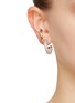 Figure View - Click To Enlarge - DEMARSON - Marisa 12K Gold Crystal Pavé Half Hoop Earrings