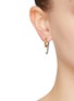 Figure View - Click To Enlarge - DEMARSON - Mini Luna 12K Gold Pave Earrings