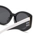 Detail View - Click To Enlarge - MIU MIU - Acetate Irregular Sunglasses
