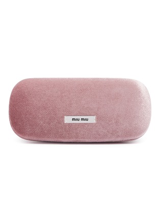 Detail View - Click To Enlarge - MIU MIU - Acetate Round Sunglasses