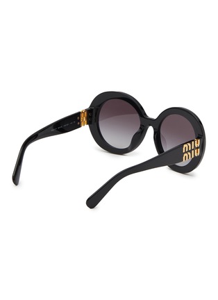 Figure View - Click To Enlarge - MIU MIU - Acetate Round Sunglasses