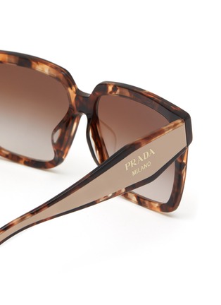 Detail View - Click To Enlarge - PRADA - Acetate Square Sunglasses