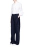 Figure View - Click To Enlarge - TIBI - 'Owen' brushed twill wide leg cargo pants
