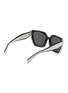 Figure View - Click To Enlarge - PRADA - Grey Lens Acetate Rectangle Sunglasses