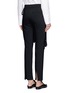 Back View - Click To Enlarge - TIBI - 'Valia' slim fit floral overlay pants