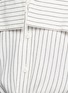 Detail View - Click To Enlarge - TIBI - 'Frederic' pinstripe cold shoulder dress
