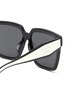 Detail View - Click To Enlarge - PRADA - Grey Lens Acetate Square Sunglasses