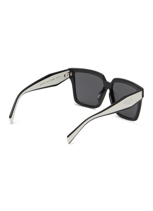 Figure View - Click To Enlarge - PRADA - Grey Lens Acetate Square Sunglasses