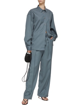Figure View - Click To Enlarge - LE17SEPTEMBRE - Belted Wool Pants