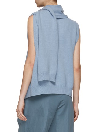 Back View - Click To Enlarge - LE17SEPTEMBRE - Turtleneck Knitted Muffler Vest
