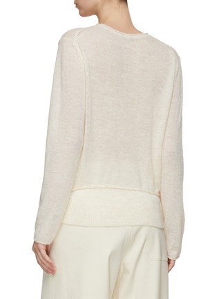 Back View - Click To Enlarge - LE17SEPTEMBRE - Tie Waist Knit Sweater