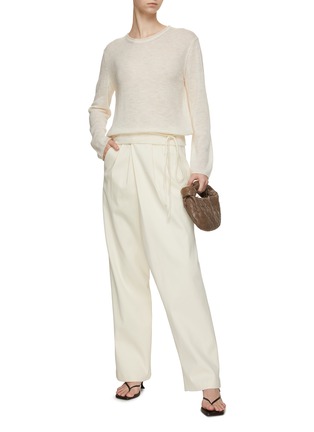 Figure View - Click To Enlarge - LE17SEPTEMBRE - Tie Waist Knit Sweater