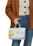 Front View - Click To Enlarge - ANYA HINDMARCH - XS I am a Plastic Bag Wink Recycled Canvas Tote Bag