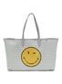 Main View - Click To Enlarge - ANYA HINDMARCH - Medium I Am A Plastic Bag Wink Recycled Canvas Tote Bag