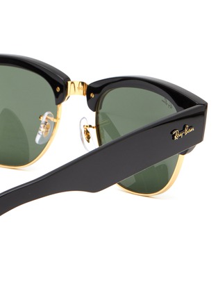 Detail View - Click To Enlarge - RAY-BAN - Green Lens Acetate Square Sunglasses