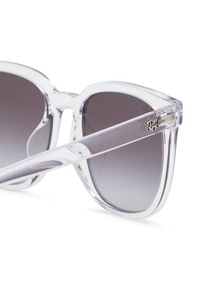 Detail View - Click To Enlarge - RAY-BAN - Transparent Acetate Square Sunglasses