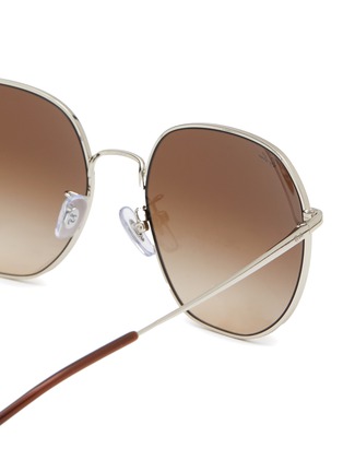 Detail View - Click To Enlarge - RAY-BAN - Gradient Lens Metal Irregular Sunglasses