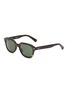 Main View - Click To Enlarge - RAY-BAN - Green Lens Acetate Square Sunglasses