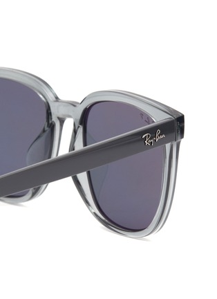 Detail View - Click To Enlarge - RAY-BAN - Transparent Acetate Square Sunglasses