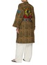 Back View - Click To Enlarge - MONOKI - Empire Belted Cotton Kimono Coat