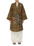 Main View - Click To Enlarge - MONOKI - Empire Belted Cotton Kimono Coat