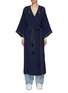 Main View - Click To Enlarge - MONOKI - Lady Belted Silk Long Coat