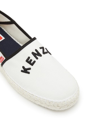 Detail View - Click To Enlarge - KENZO - Logo Embroidered Espadrilles