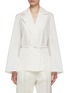 Main View - Click To Enlarge - GIA STUDIOS - Flared Sleeve Belted Blouse