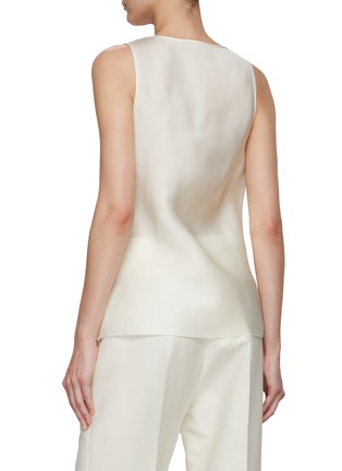 Back View - Click To Enlarge - GIA STUDIOS - Scoop Neck Silk Camisole