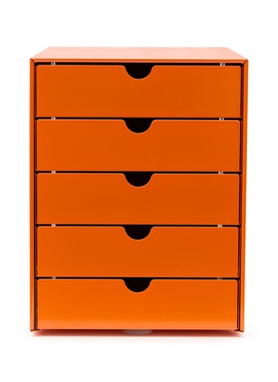 Main View - Click To Enlarge - USM - Inos 5 Drawer Set — Orange