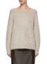 Main View - Click To Enlarge - LISA YANG - Kamila Off-Shoulder Cashmere Knit Sweater