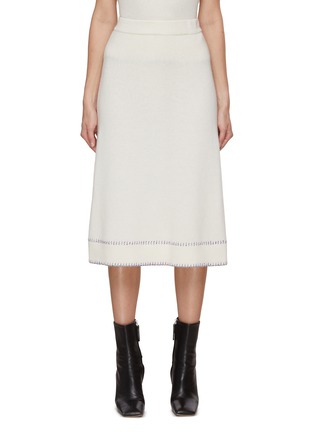 Main View - Click To Enlarge - LISA YANG - Adele Cashmere Knit Midi Skirt