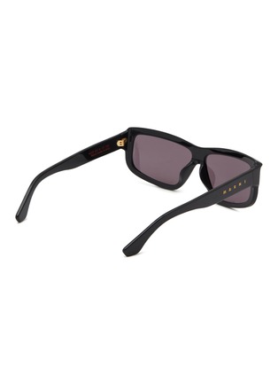 Figure View - Click To Enlarge - MARNI - Annapuma Circuit Acetate Rectangle Sunglasses