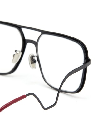 Detail View - Click To Enlarge - MARNI - Ha Long Bay Metal Sqaure Optical Glasses